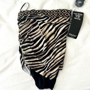 NWT Miracle suit strapless swimsuit.